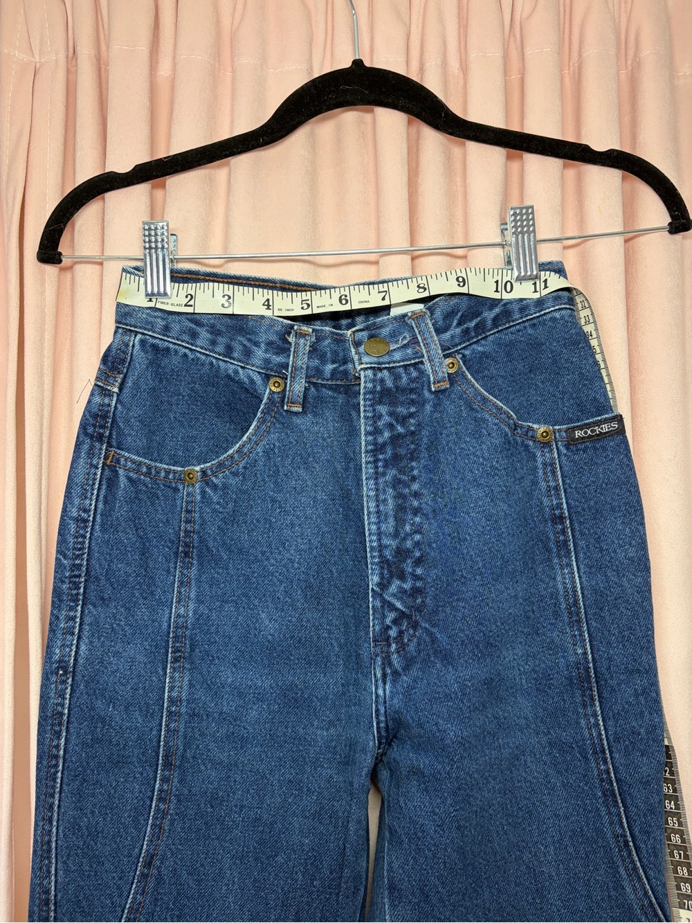 Rockies High-Rise Dark Blue Denim Jeans